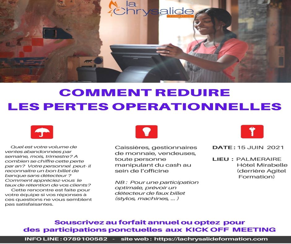 COMMENT REDUIRE LES PERTES OPERATIONNELLES